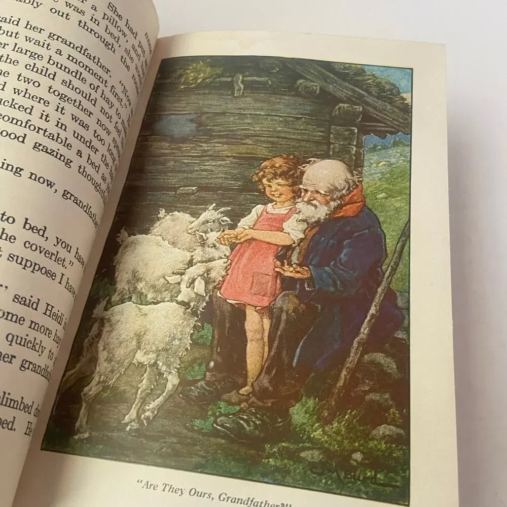 The Children's Classics Heidi John C Winston Collectible USA 1924 Antique